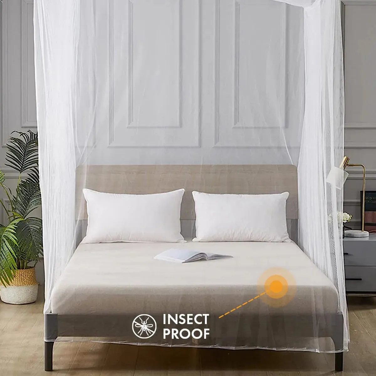 Mosquitera de lujo para 2 personas XXL - Incluye kit para colgar y bolsa de viaje - Image 2