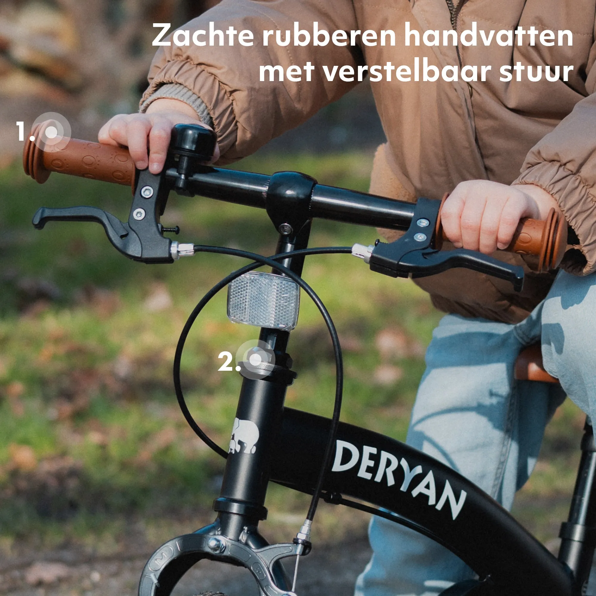 Bicicleta de lujo para niños 14 pulgadas - 3 en 1 - bicicleta de paseo Negro - Image 13