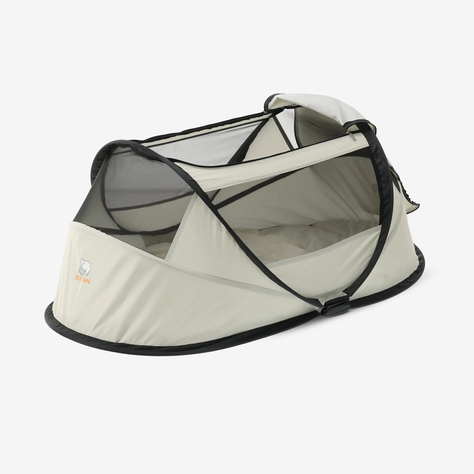 BabyBox tienda para bebés Cuna de camping + colchón - Marfil - Image 5