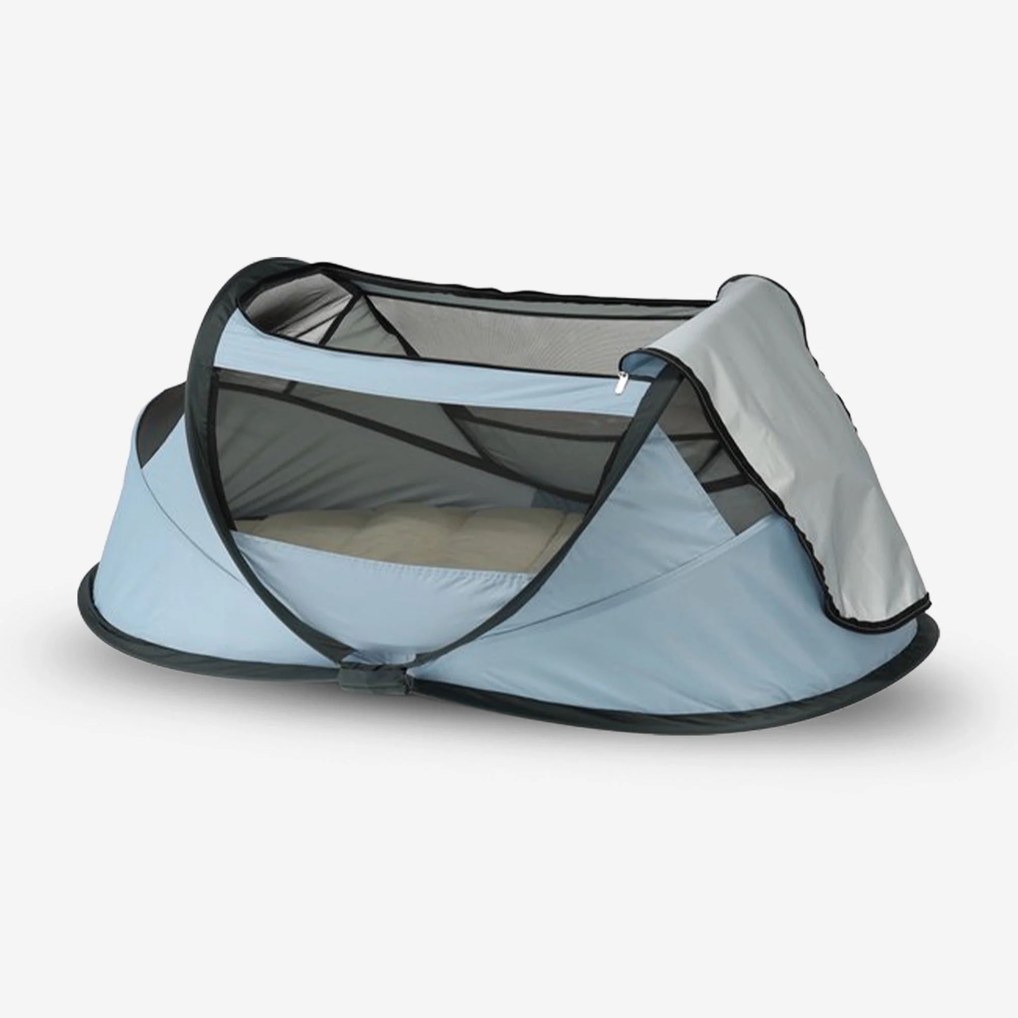 BabyBox tienda para bebés Cuna de camping + colchón - Sky Blue - Image 4