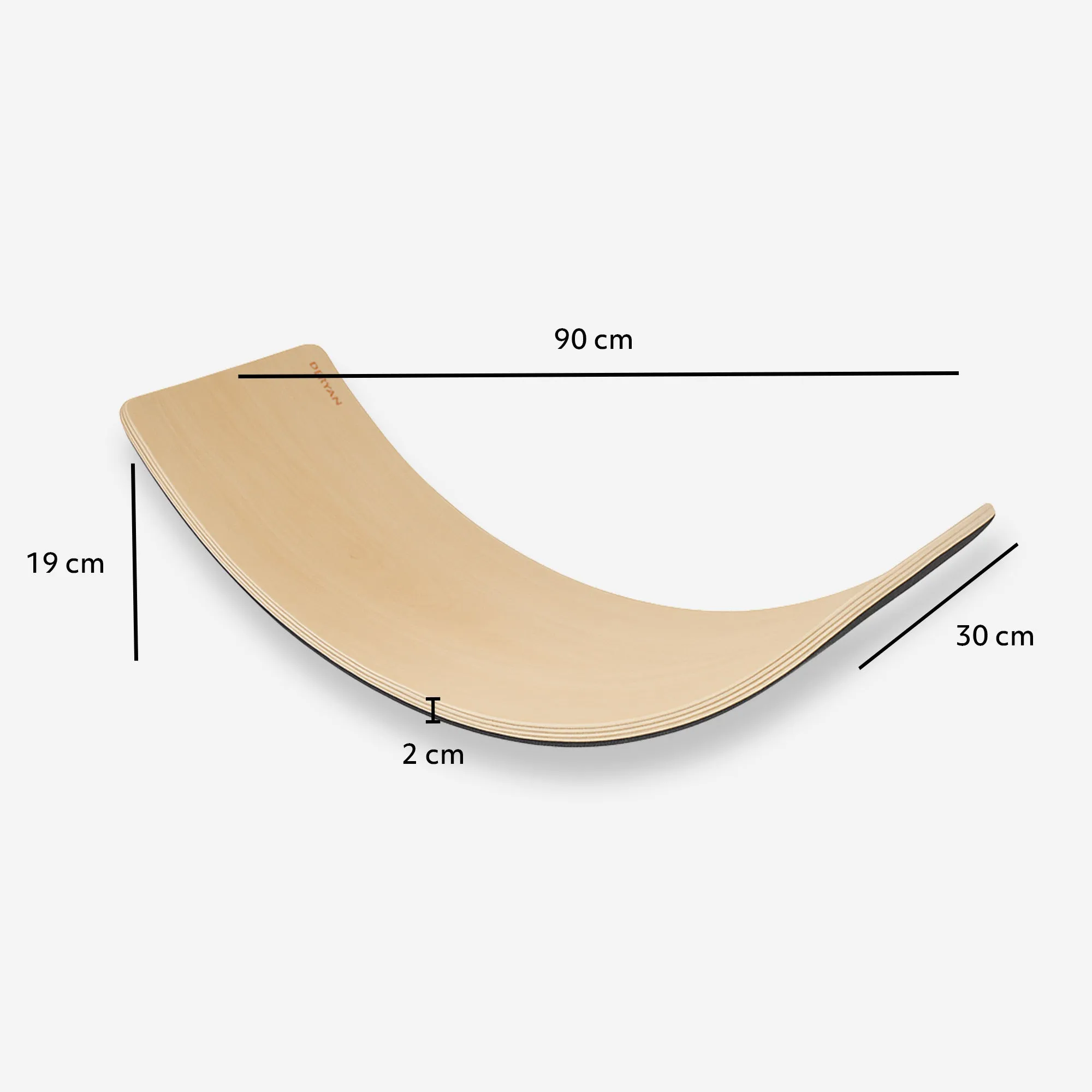 Tabla de equilibrio de madera con fieltro 90 cm - Image 7