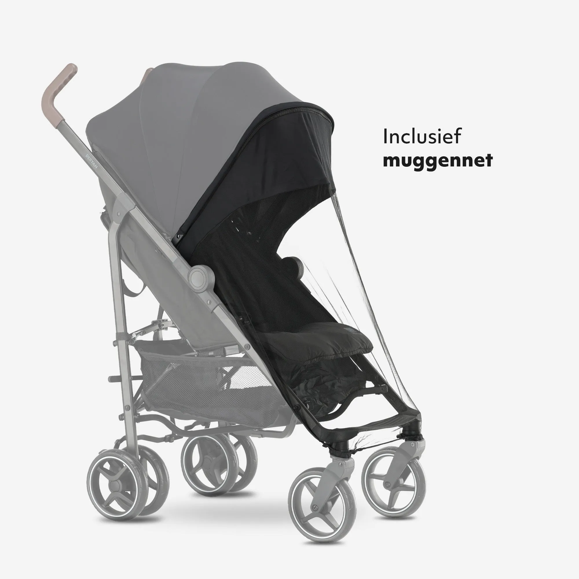 Cochecito Bobbie Paraplu - Incluye mosquitera - Incluye bolsa de transporte - Apto para niños de hasta 22 kg - Negro - Image 4