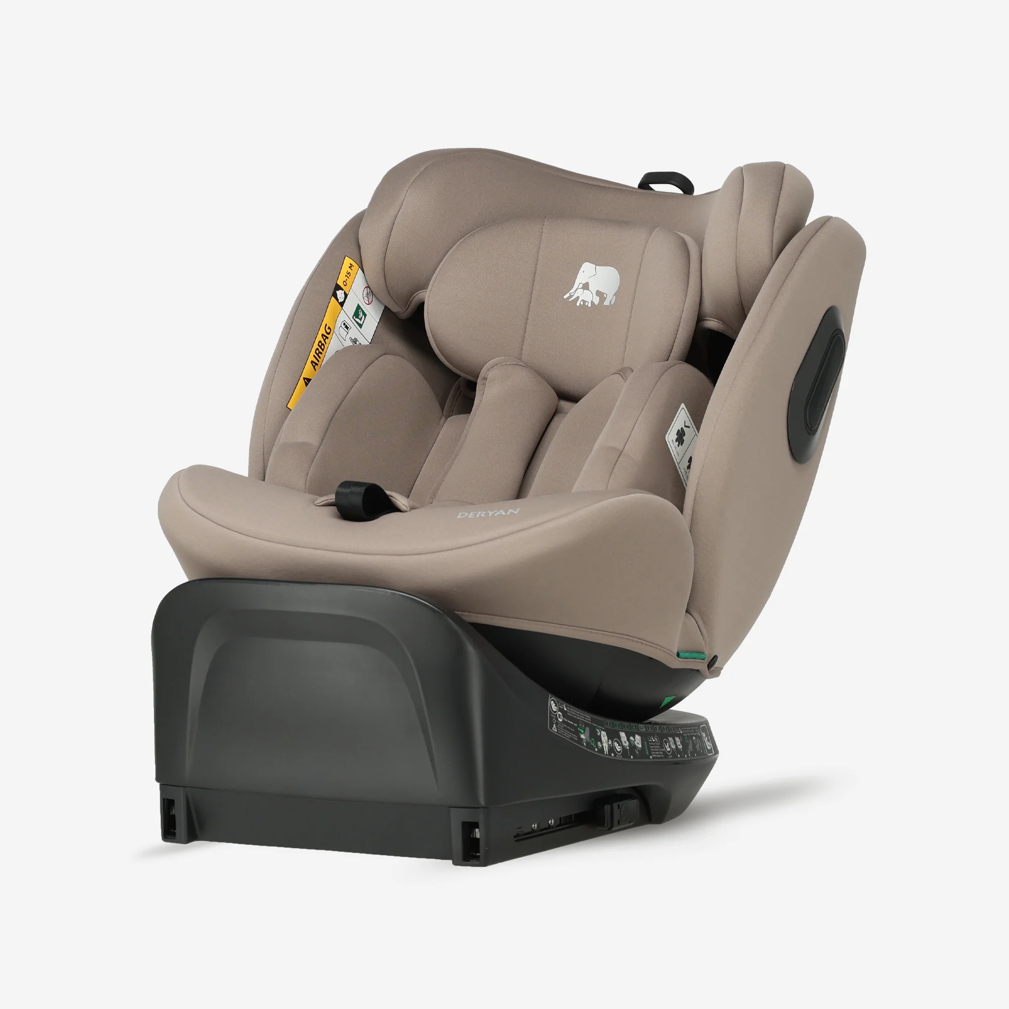 Silla de coche Carly Luxe i-Size - 0-36 kg - Isofix + pata de apoyo - Giratoria 360° - Nougat - Image 10