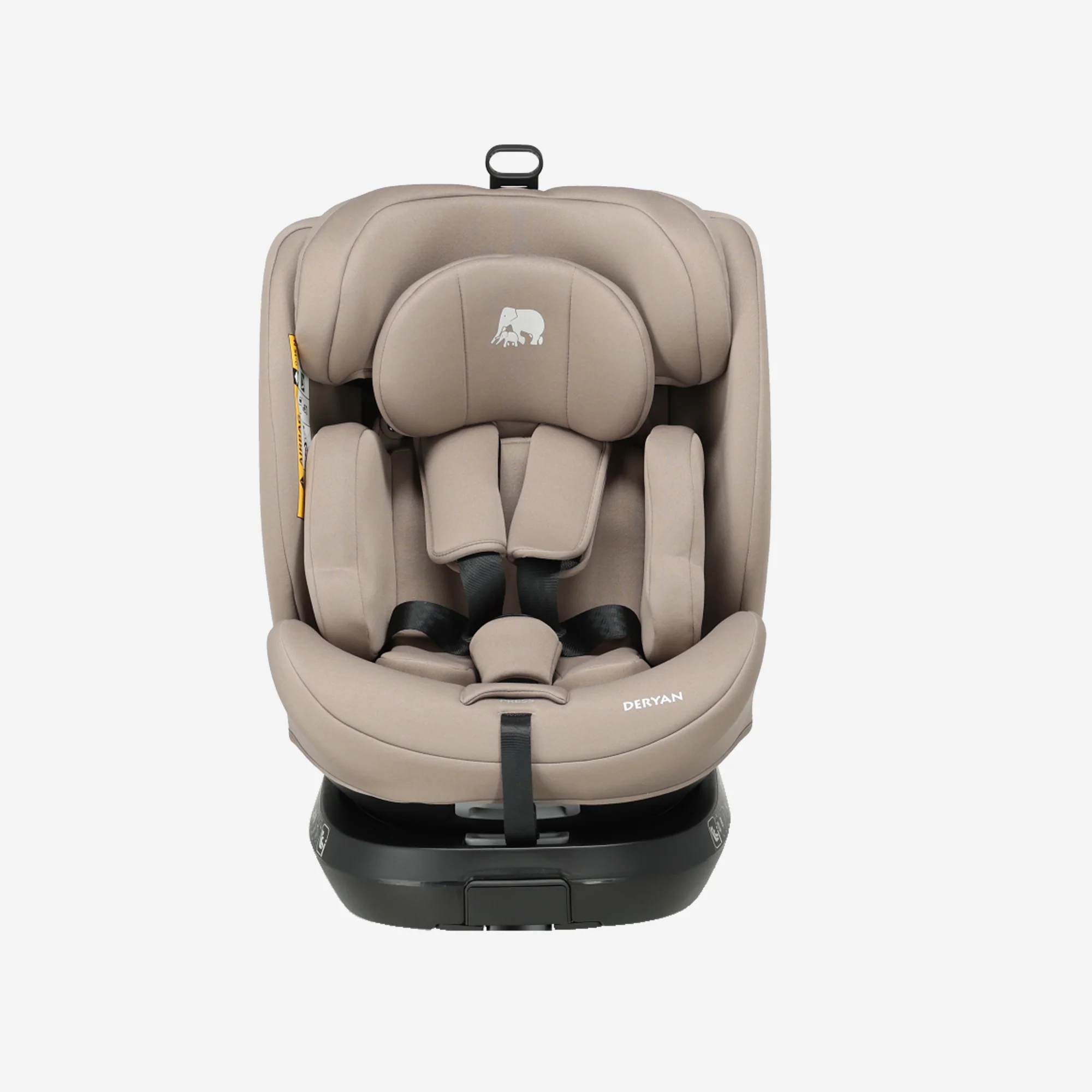 Silla de coche Carly Luxe i-Size - 0-36 kg - Isofix + pata de apoyo - Giratoria 360° - Nougat - Image 2