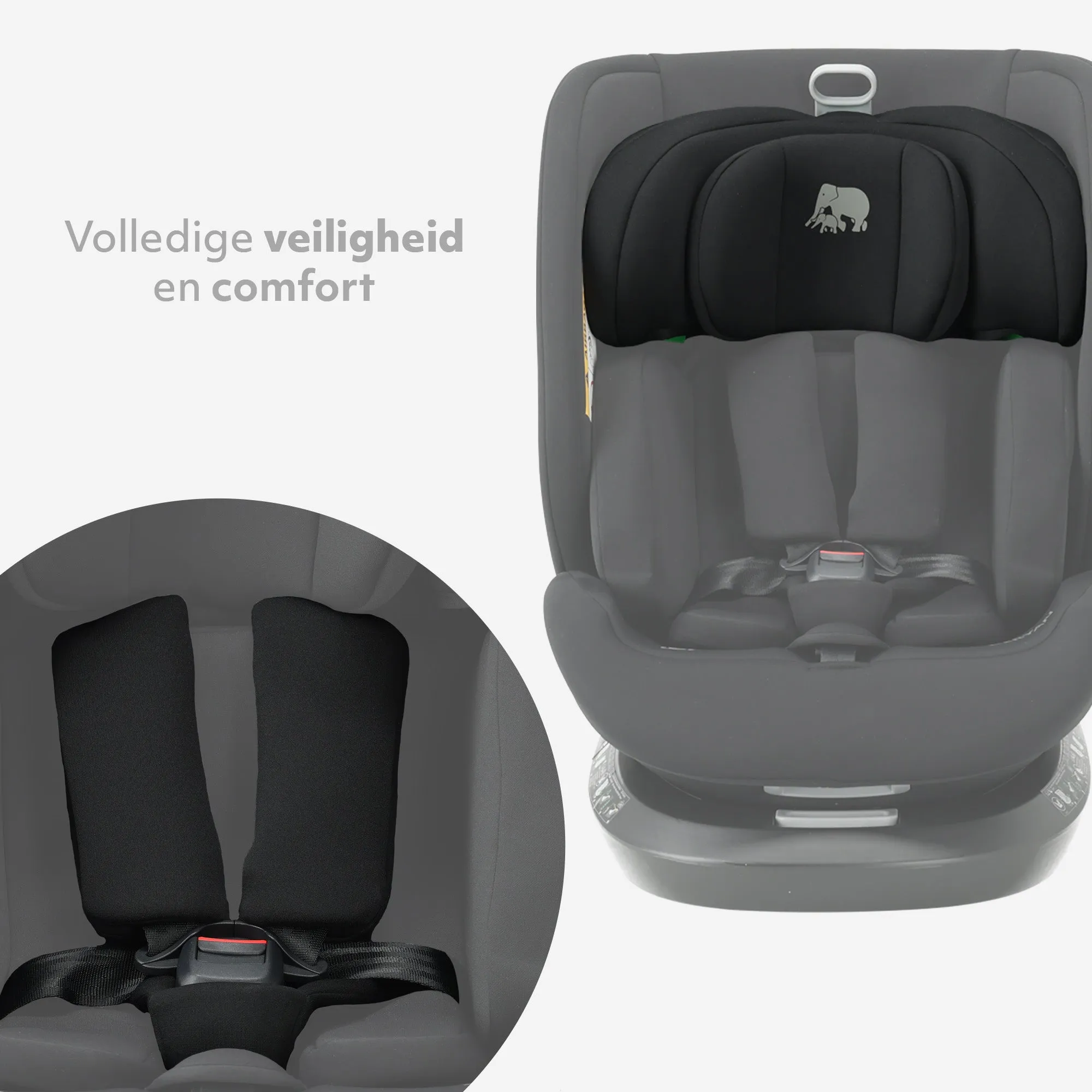 Silla de coche Cassie Luxe I-size - Grupos 0-1-2-3 - Isofix - Giratoria 360° - Negro - Image 7