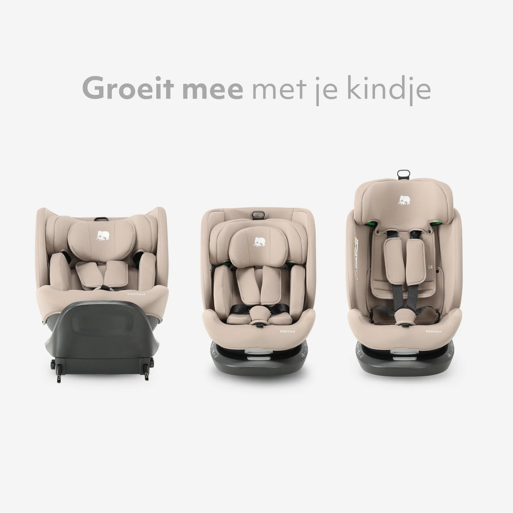 Silla de coche Cassie Luxe I-size - Grupos 0-1-2-3 - Isofix - Giratoria 360° - Nougat - Image 8