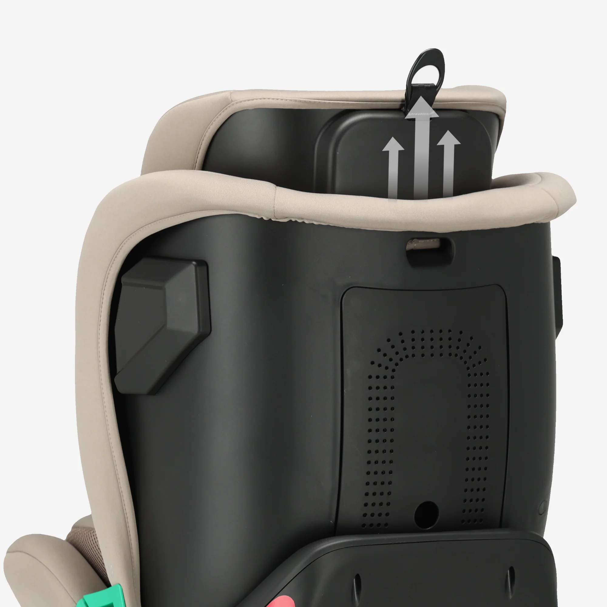 Silla de coche Chase Luxe i-Size - 0-36 kg - Pata de apoyo Isofix - Giratoria 360° - Nougat - Image 10