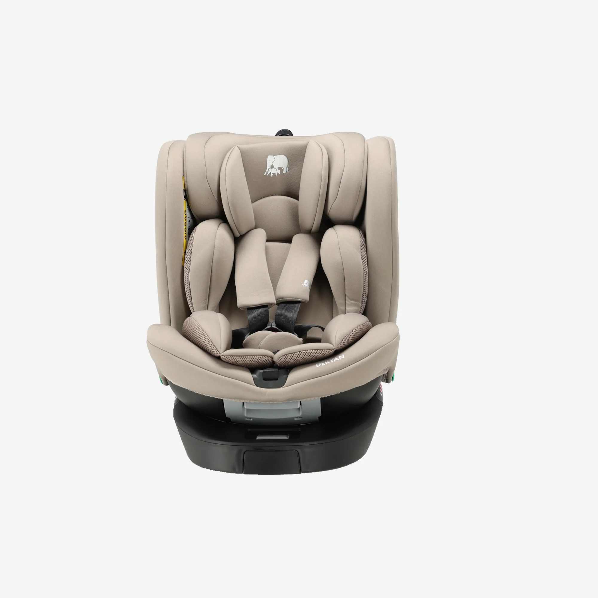 Silla de coche Chase Luxe i-Size - 0-36 kg - Pata de apoyo Isofix - Giratoria 360° - Nougat - Image 2