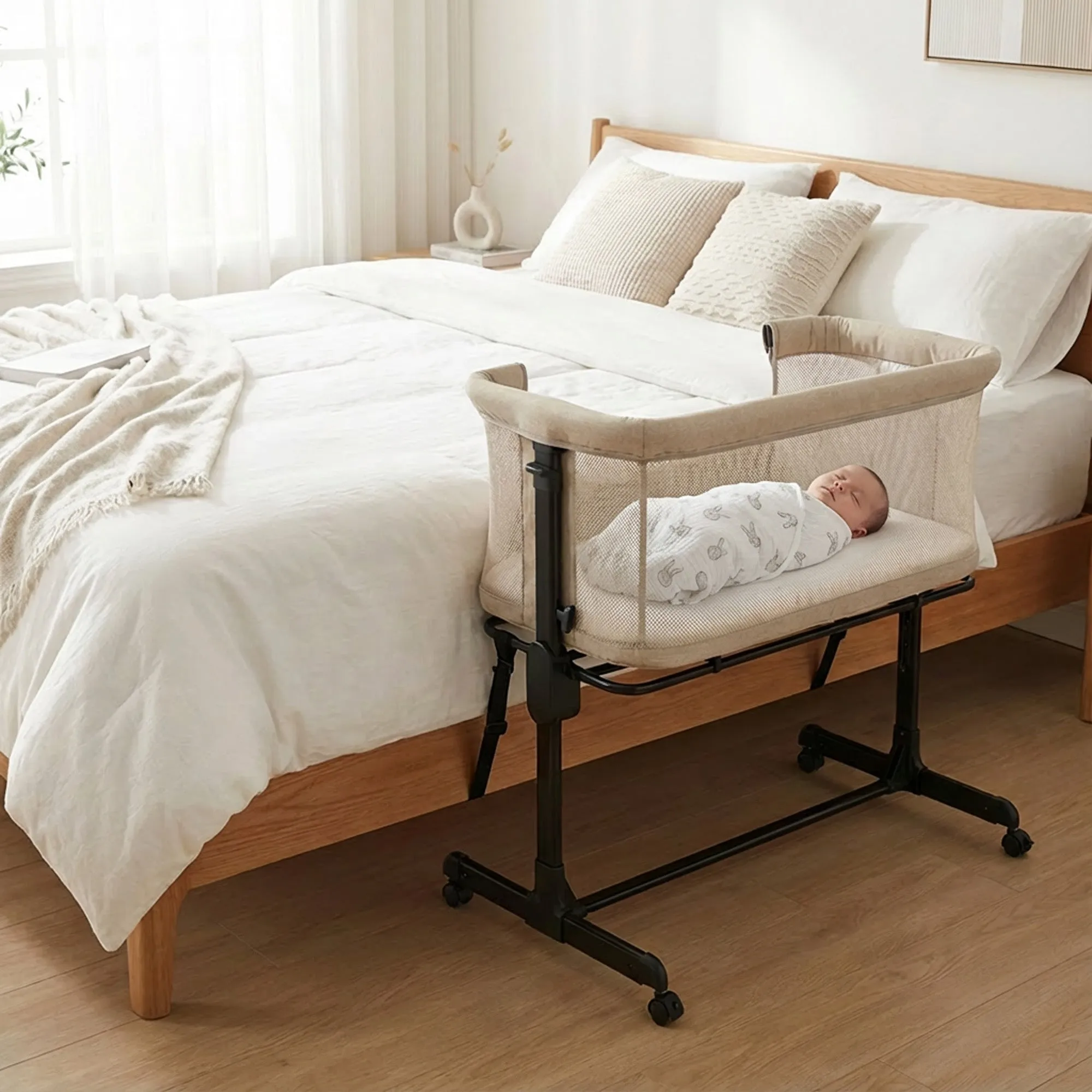 Co-Sleeper Snoozy Cuna - Sand Melange - Image 2