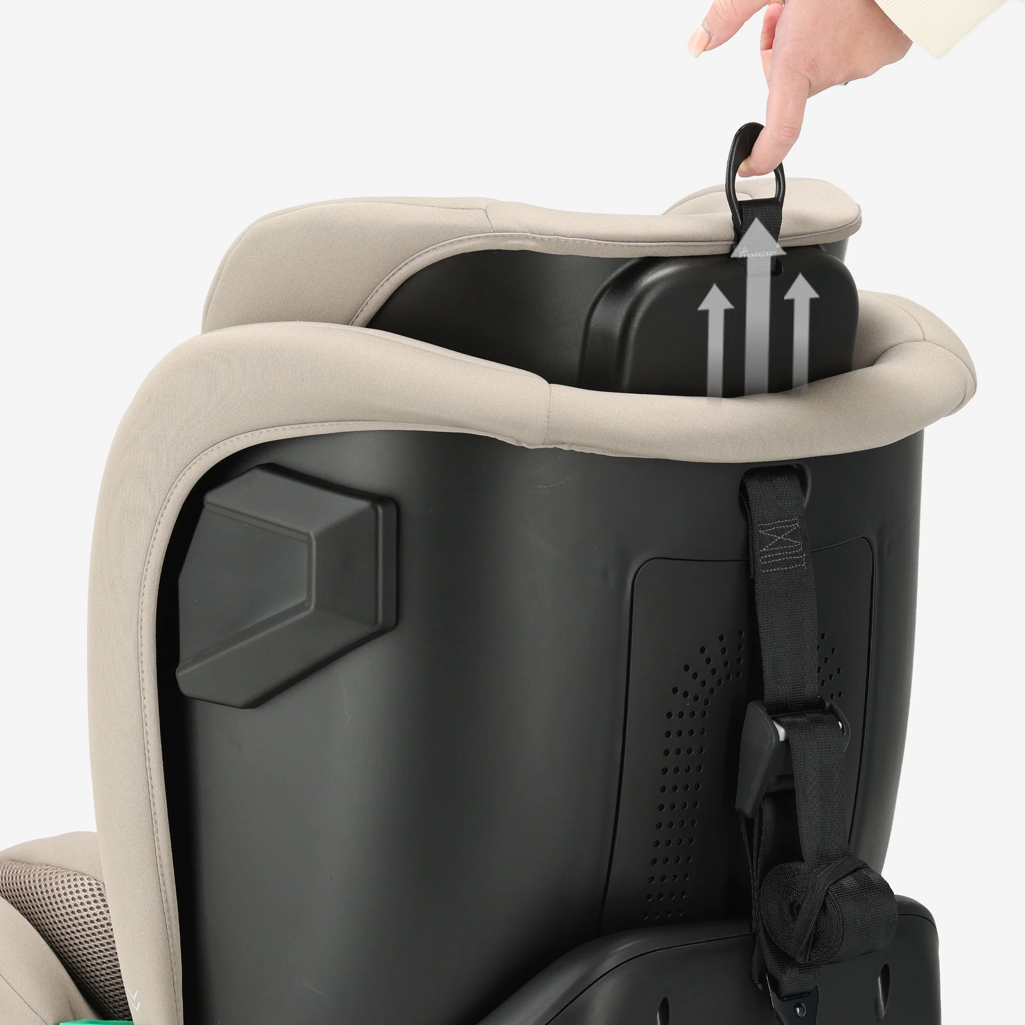 Silla de coche Colin Luxe I-size - Grupos 0-1-2-3 - Isofix - Giratoria 360° - Nougat - Image 8