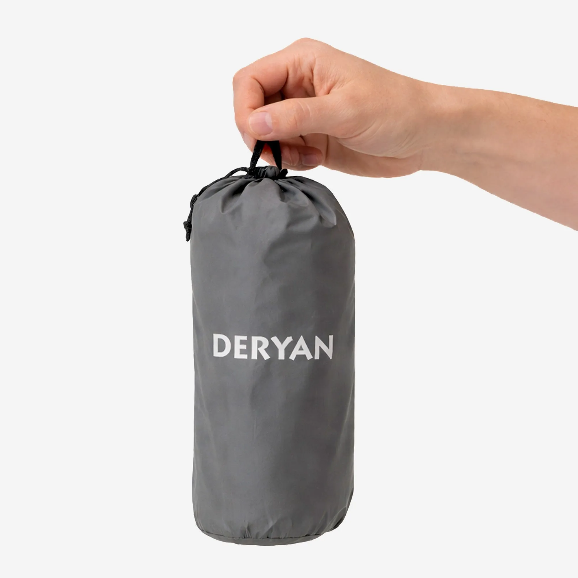 Colchón hinchable Deryan - Autoinflable con bomba incorporada - Colchón hinchable para acampada - Incluye bolsa - gris - Image 8