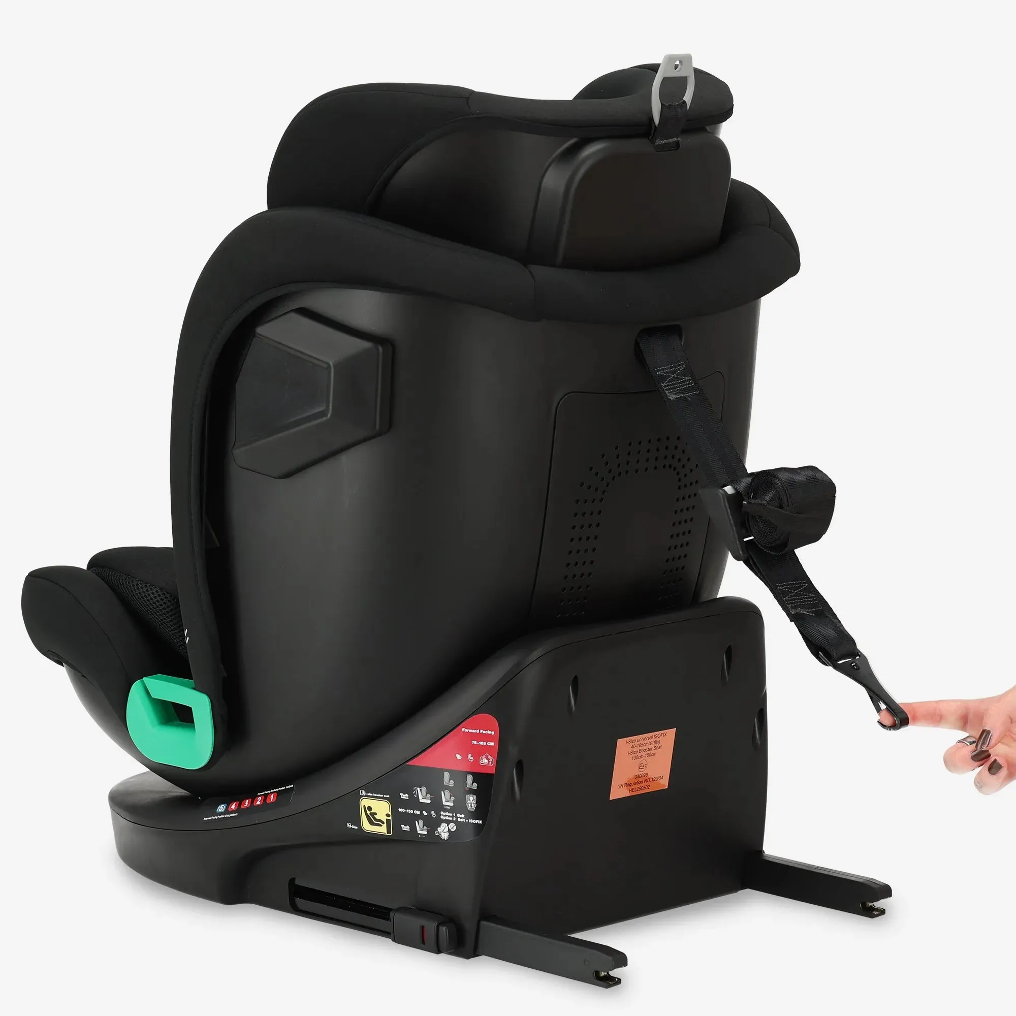 Silla de coche Colin Luxe I-size - Grupos 0-1-2-3 - Isofix - Giratoria 360° - Negro - Image 10