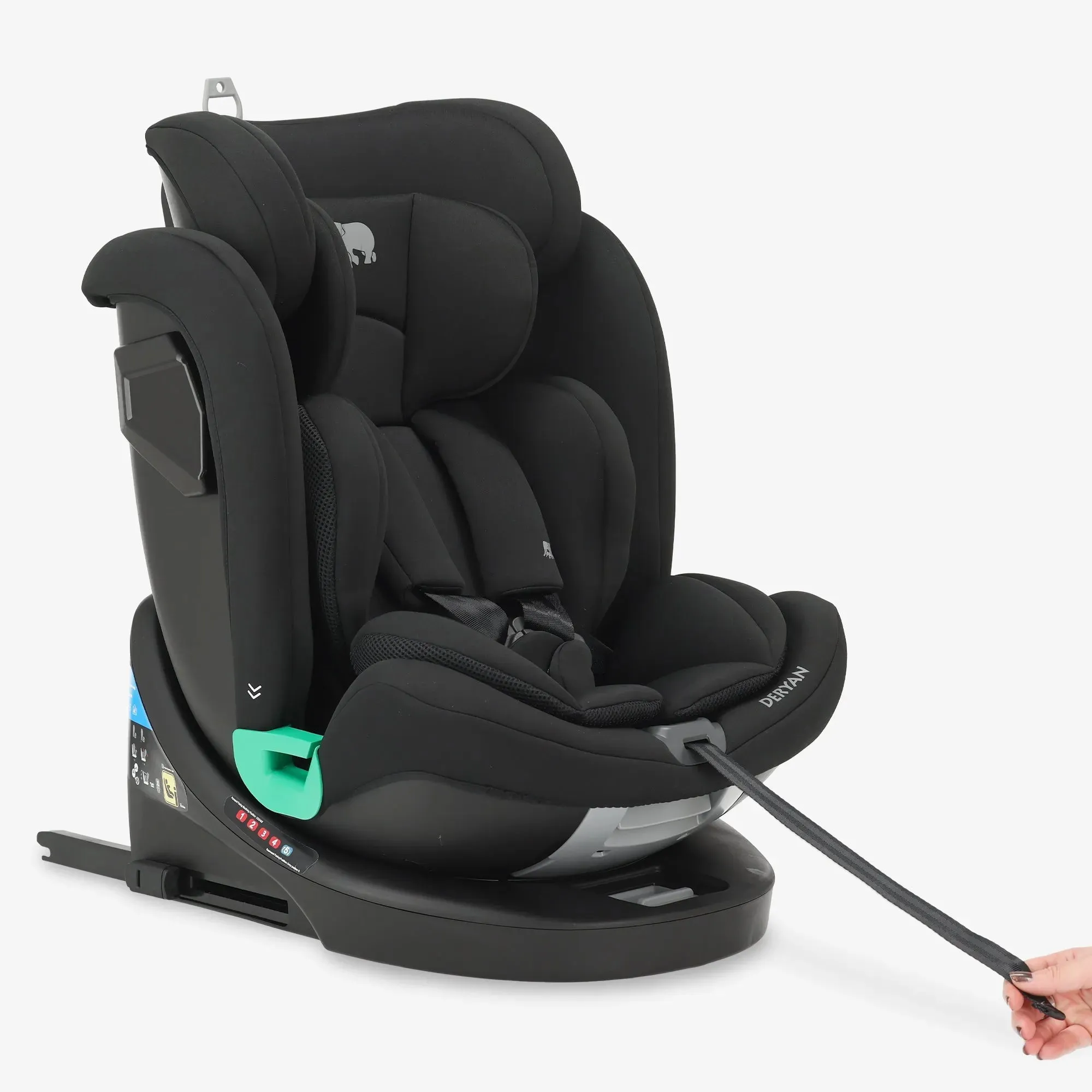 Silla de coche Colin Luxe I-size - Grupos 0-1-2-3 - Isofix - Giratoria 360° - Negro - Image 12