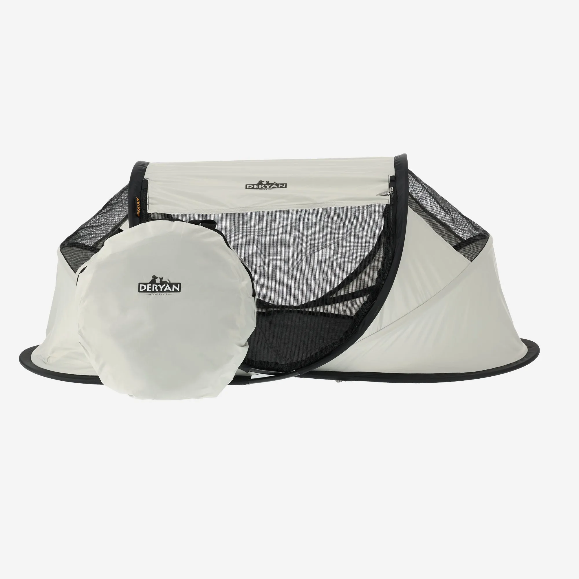 Deryan Perros y Gatos - Luxury Pop-Up Pet Travel-Cot - Corral para perros - Sistema pop-up - Banco plegable - Malla extra gruesa - Mediano - Image 4
