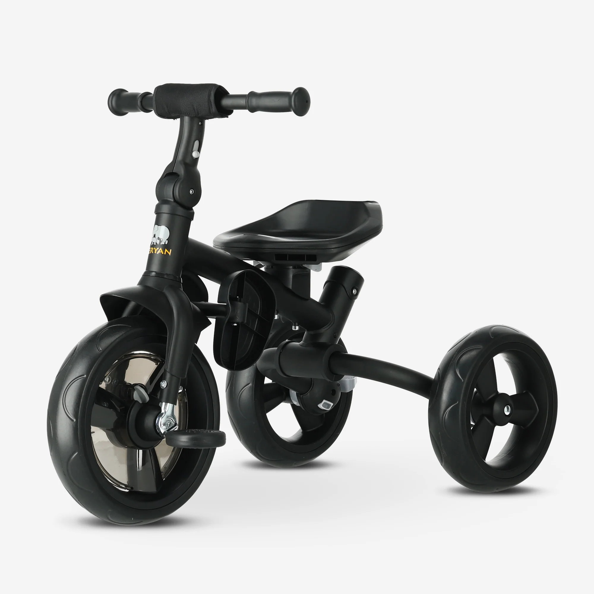 Explorer Luxe Triciclo con manillar - Plegable con cesta crema - Image 9
