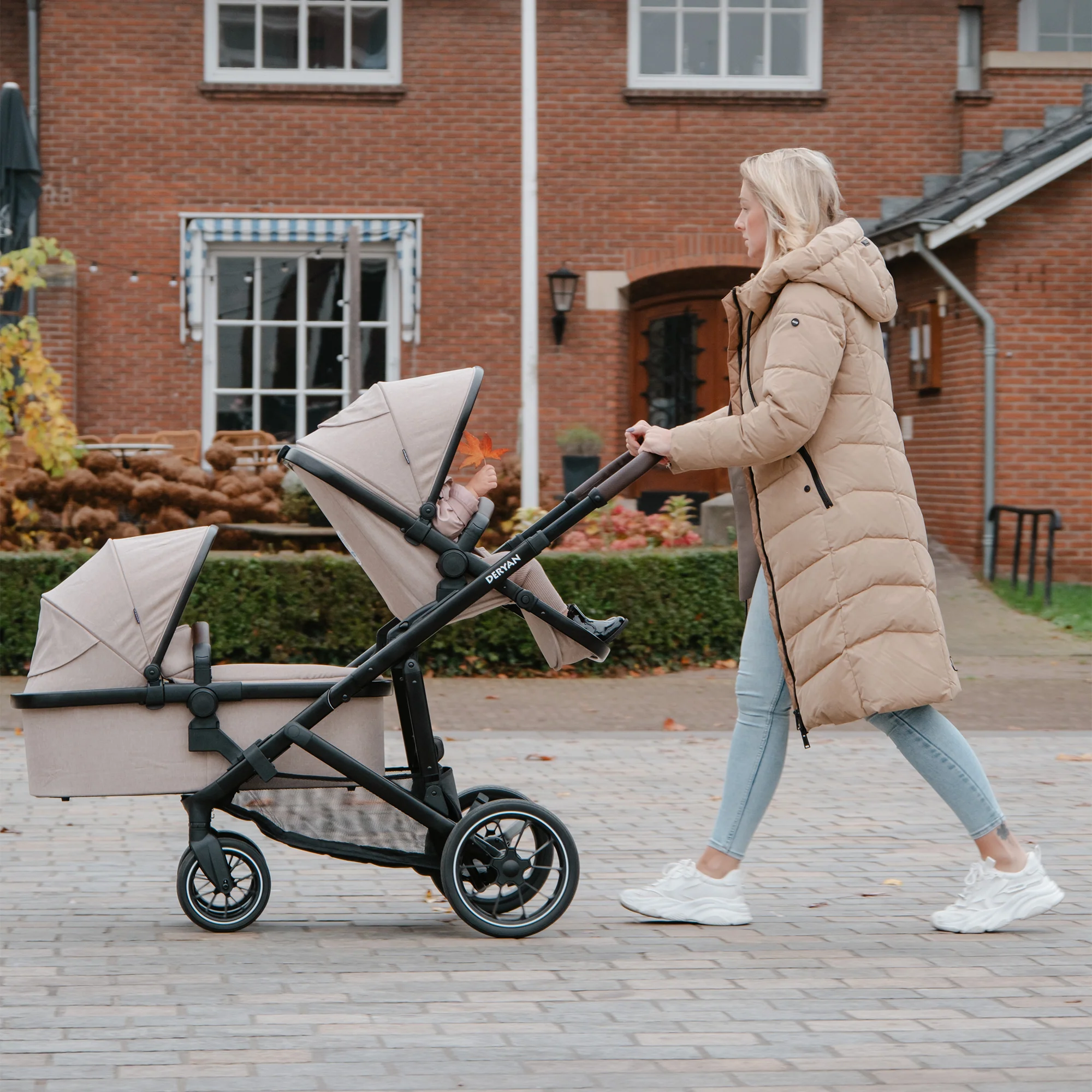EVY V2 Duo Pram 2 en 1 Turrón - Image 14