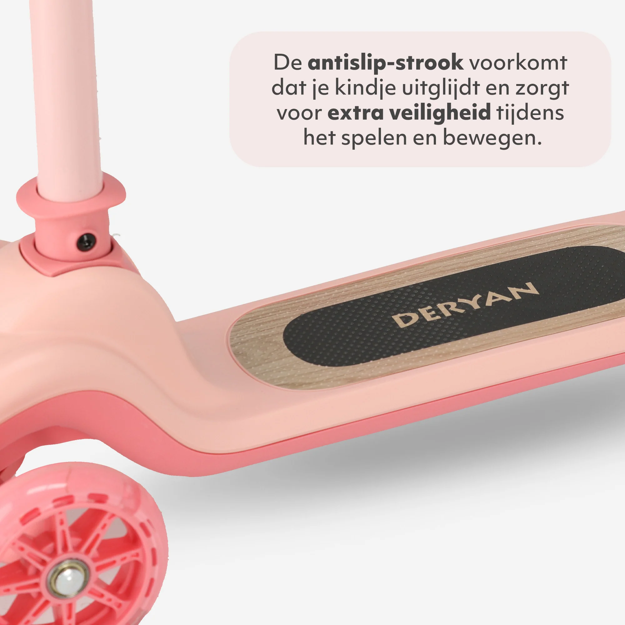 Harvey Kids scooter 3 ruedas - grupo de edad 3+ - max 50kg - luces LED en las ruedas - altura ajustable 65-70-75-80 cm - Rosa - Image 8