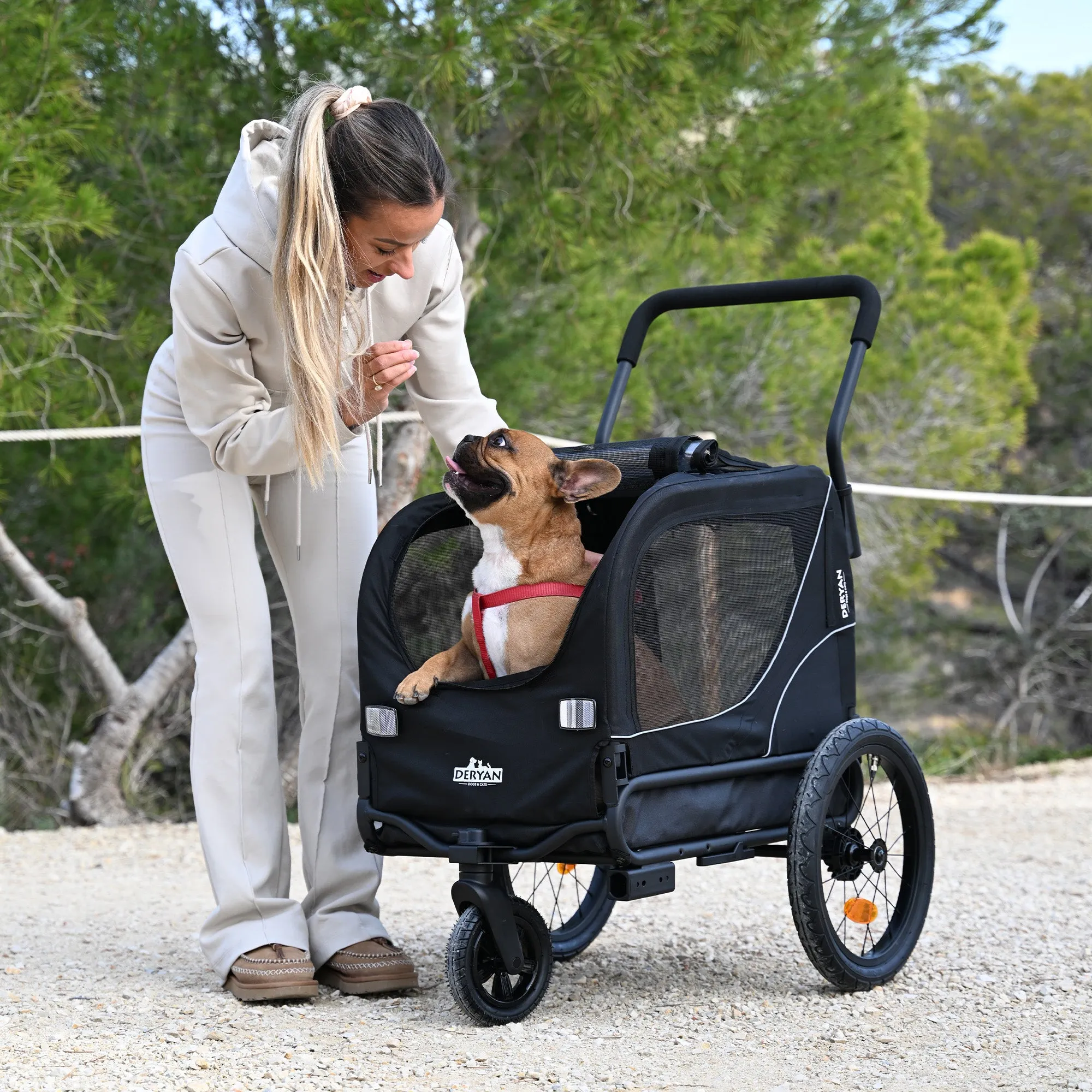 Carrito de bicicleta para perros 2 en 1 - Plegable - Hasta 20 kg - Apto para bicicletas eléctricas - Image 5