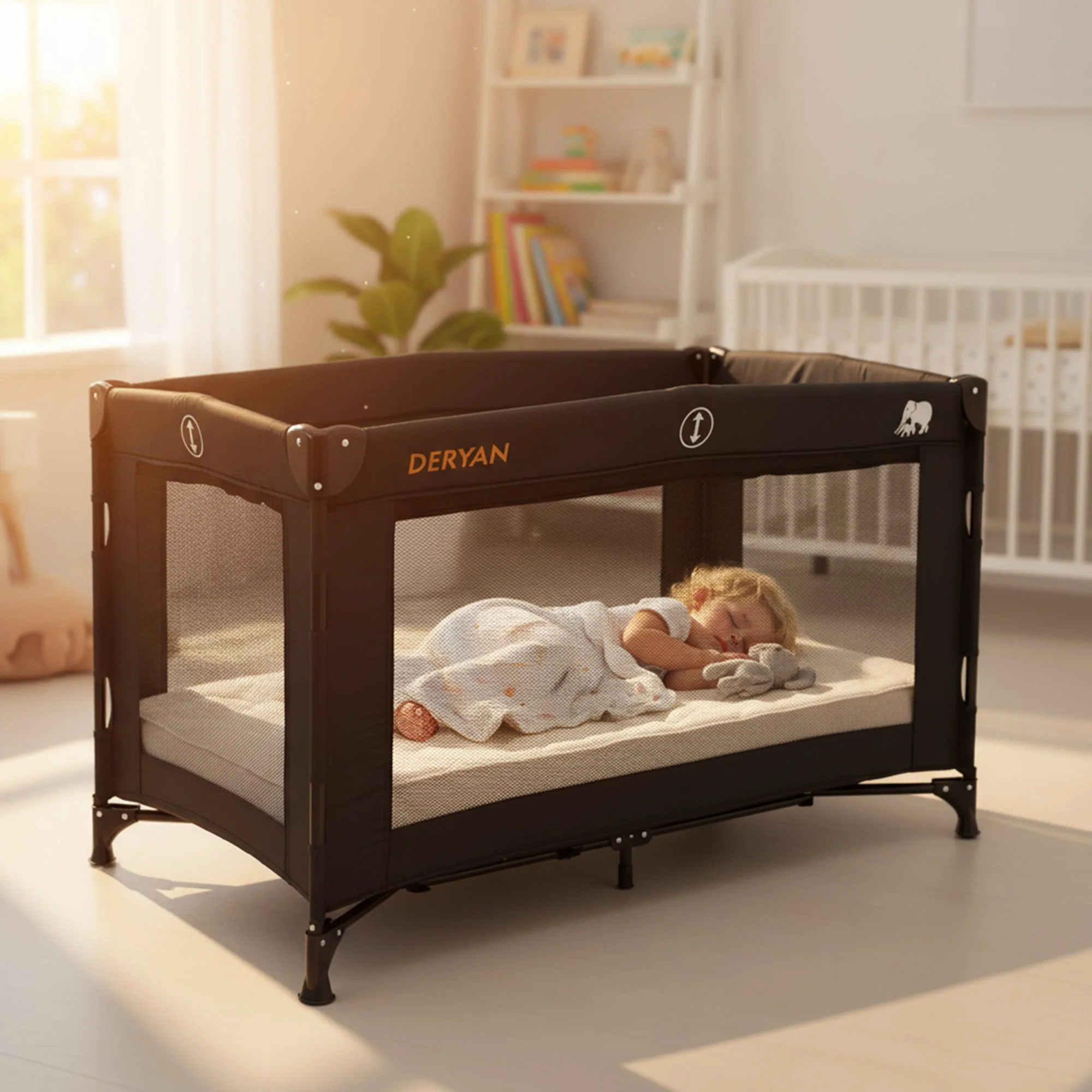 Cama de Camping de Lujo Negra - Image 2