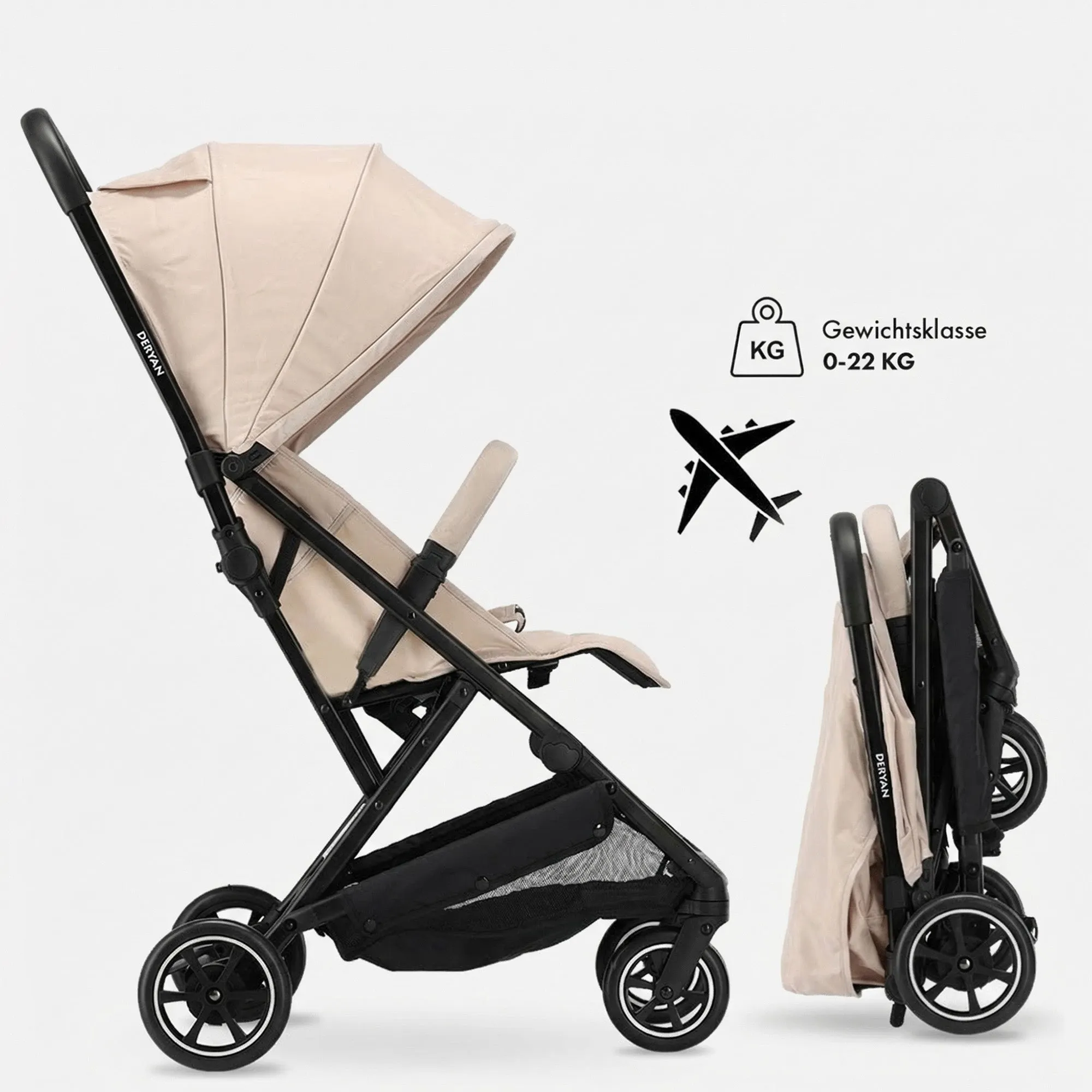 Silla de Paseo Ligera Luxe Easy - Taupe - Image 7