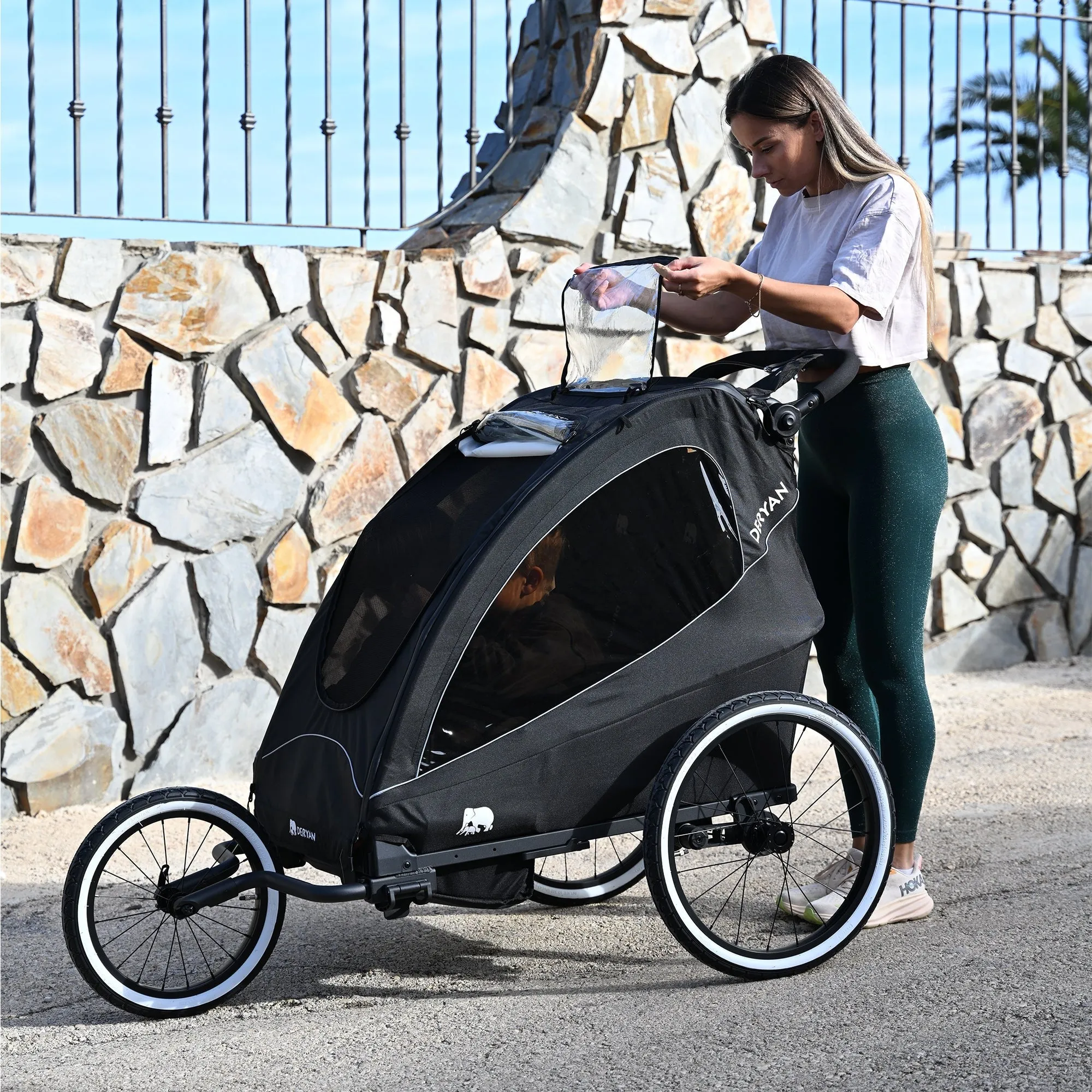 Carrito de Bicicleta de Lujo - carrito de bicicleta y cochecito y cochecito de running - 1 persona - Image 3