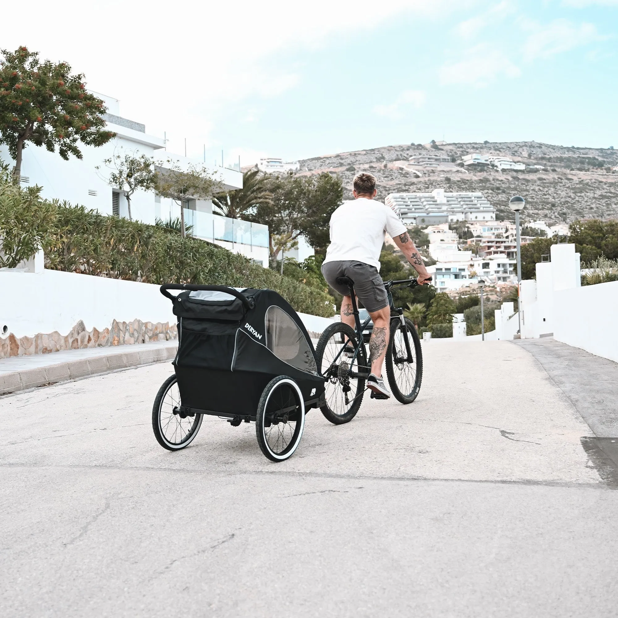 Carrito de Bicicleta de Lujo - carrito de bicicleta y cochecito y cochecito de running - 1 persona - Image 4