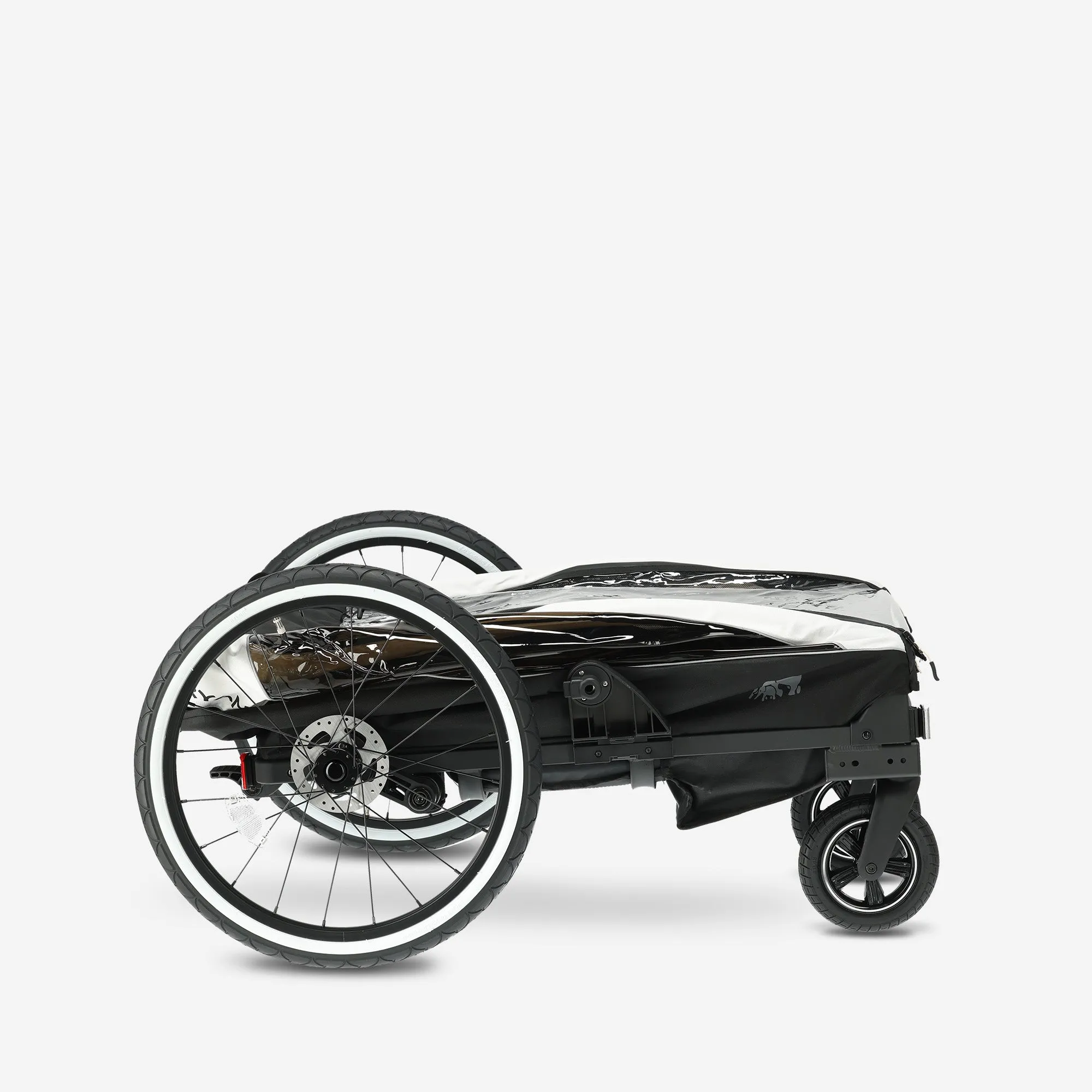 Carro de bicicleta de lujo V2 - Cochecito para pasear - Cochecito para correr Cream - Image 12