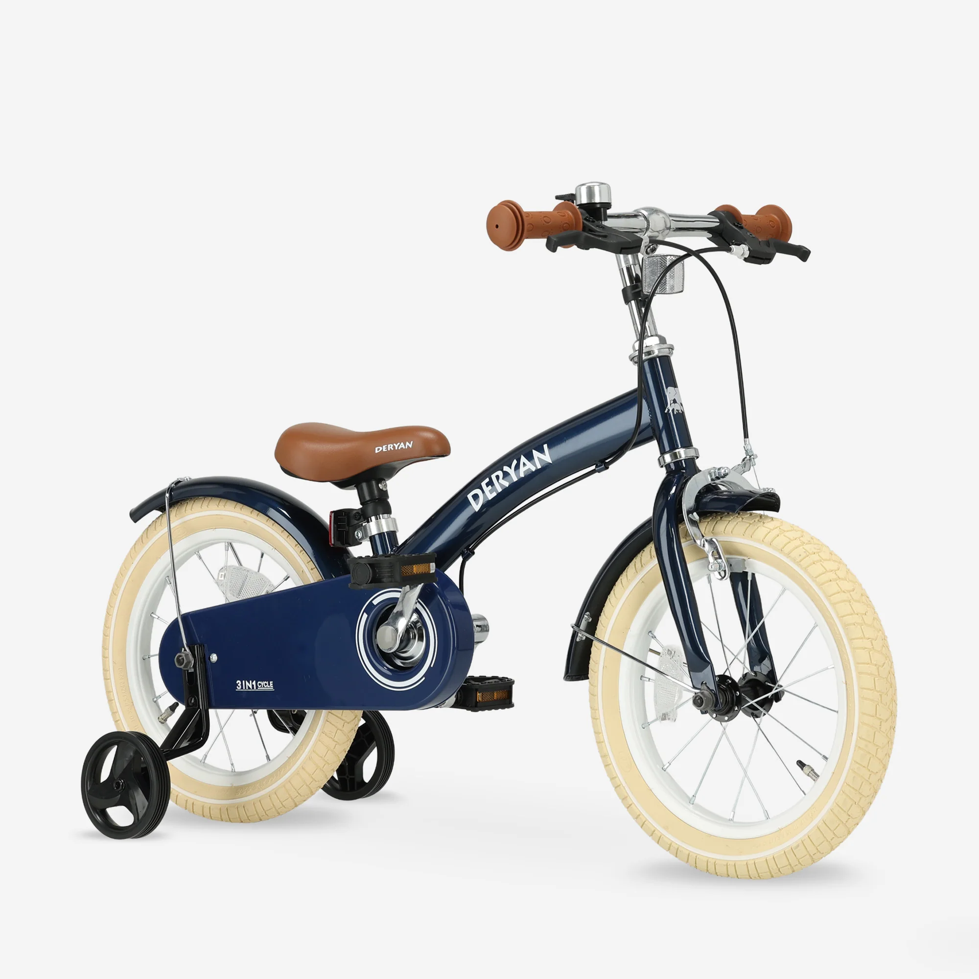 Bicicleta de lujo para niños 14 pulgadas - 3 en 1 - bicicleta de equilibrio Azul