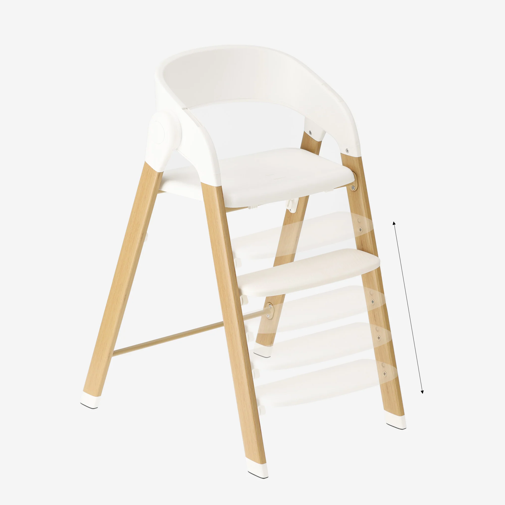 Trona de Lujo Blanca / Madera - Image 6