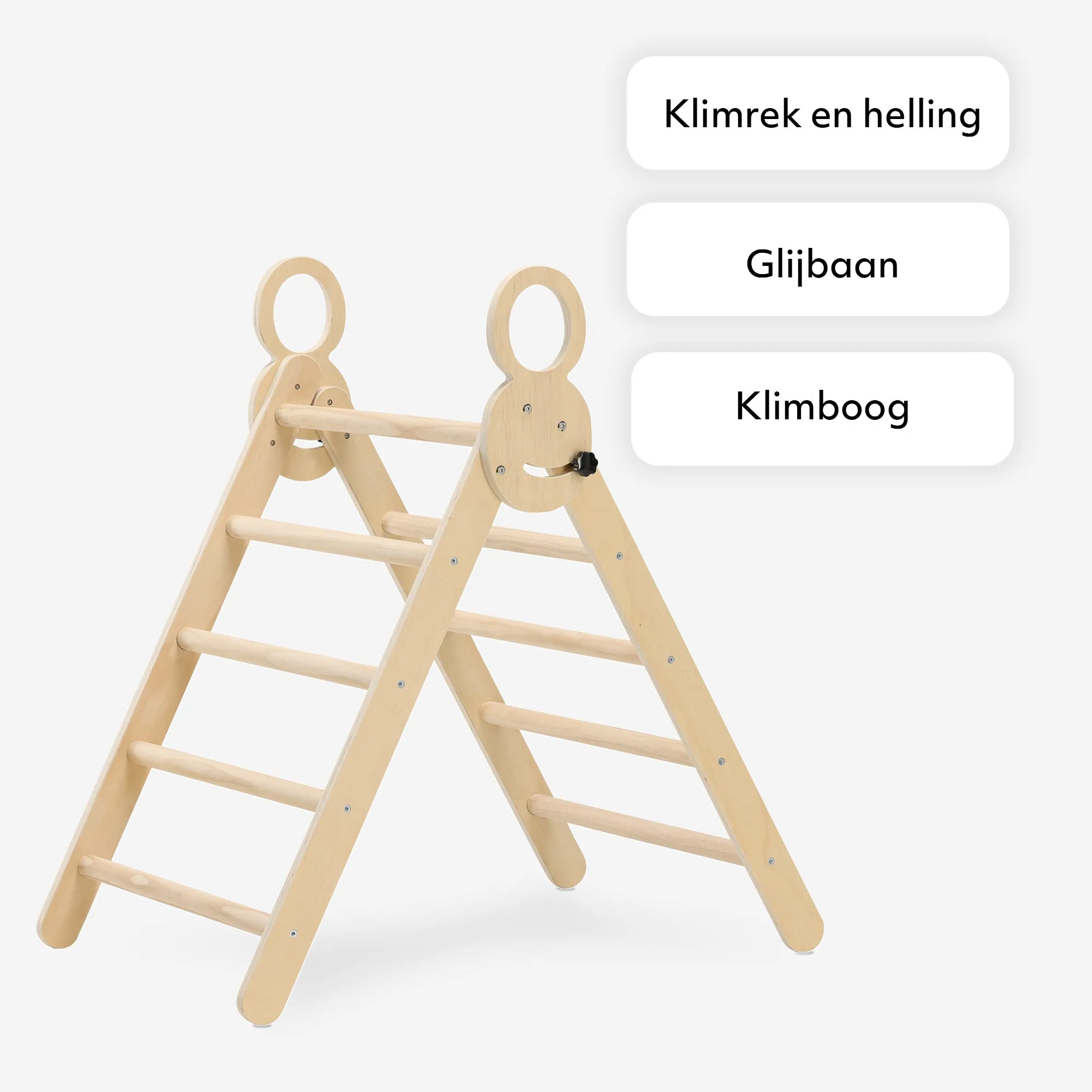 Lujoso Rocódromo XXL - Triángulo plegable + Arco de escalada + Pendiente con tobogán - Incluye cojín - Image 6
