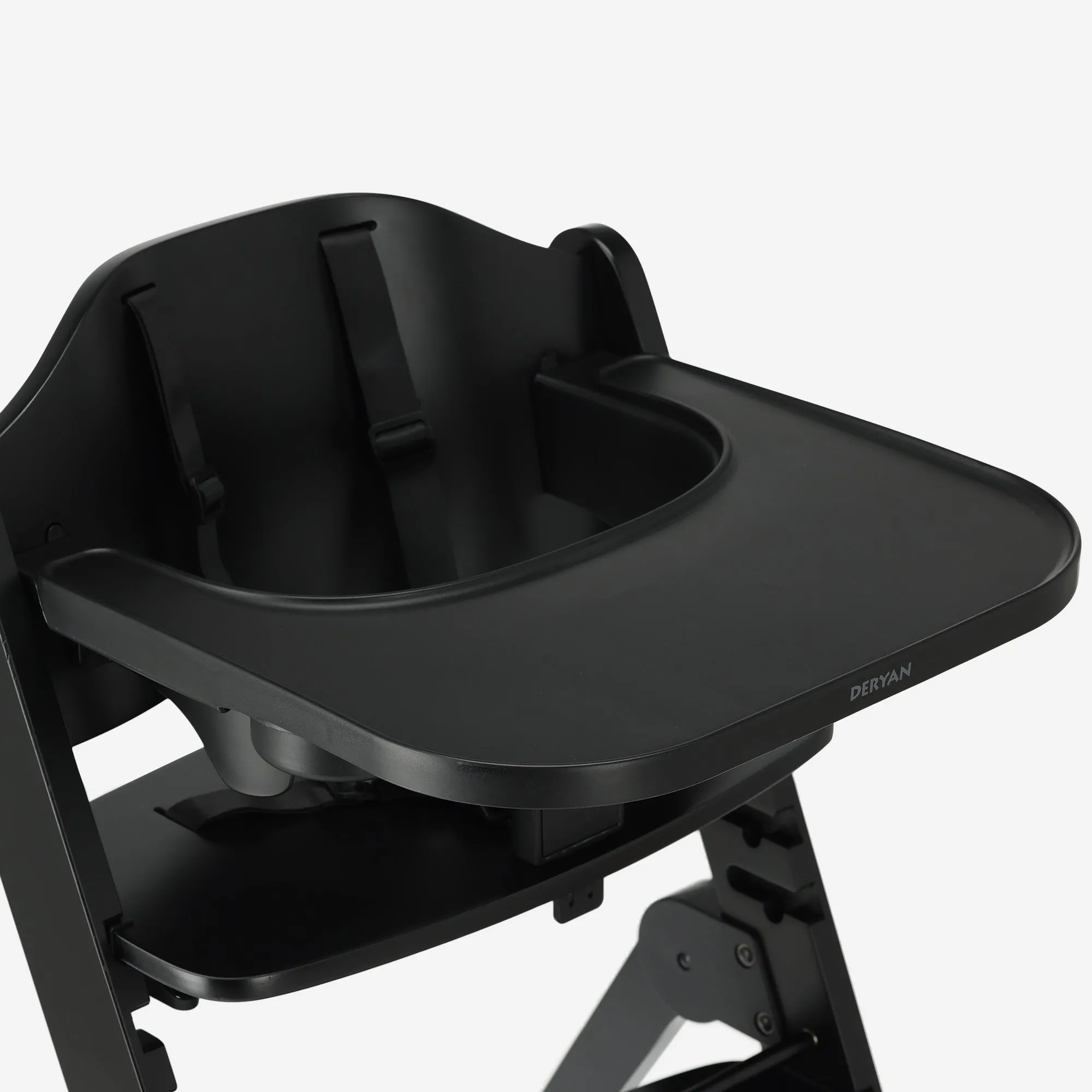 Odin Luxury Wooden Growing Chair Trona con Hamaca - Incluye Bandeja Comedor - Trona Ajustable - Negro - Image 5