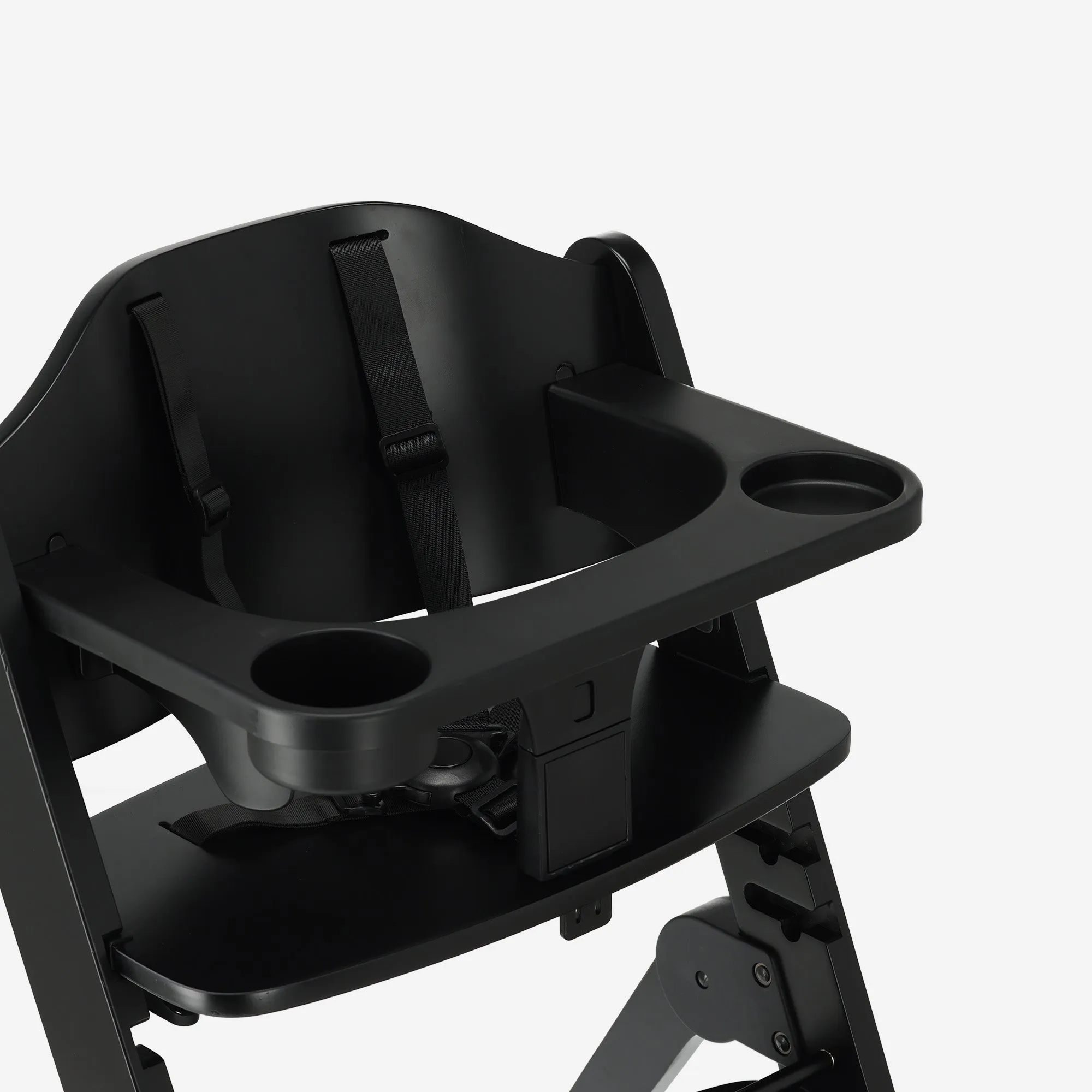 Odin Luxury Wooden Growing Chair Trona con Hamaca - Incluye Bandeja Comedor - Trona Ajustable - Negro - Image 6