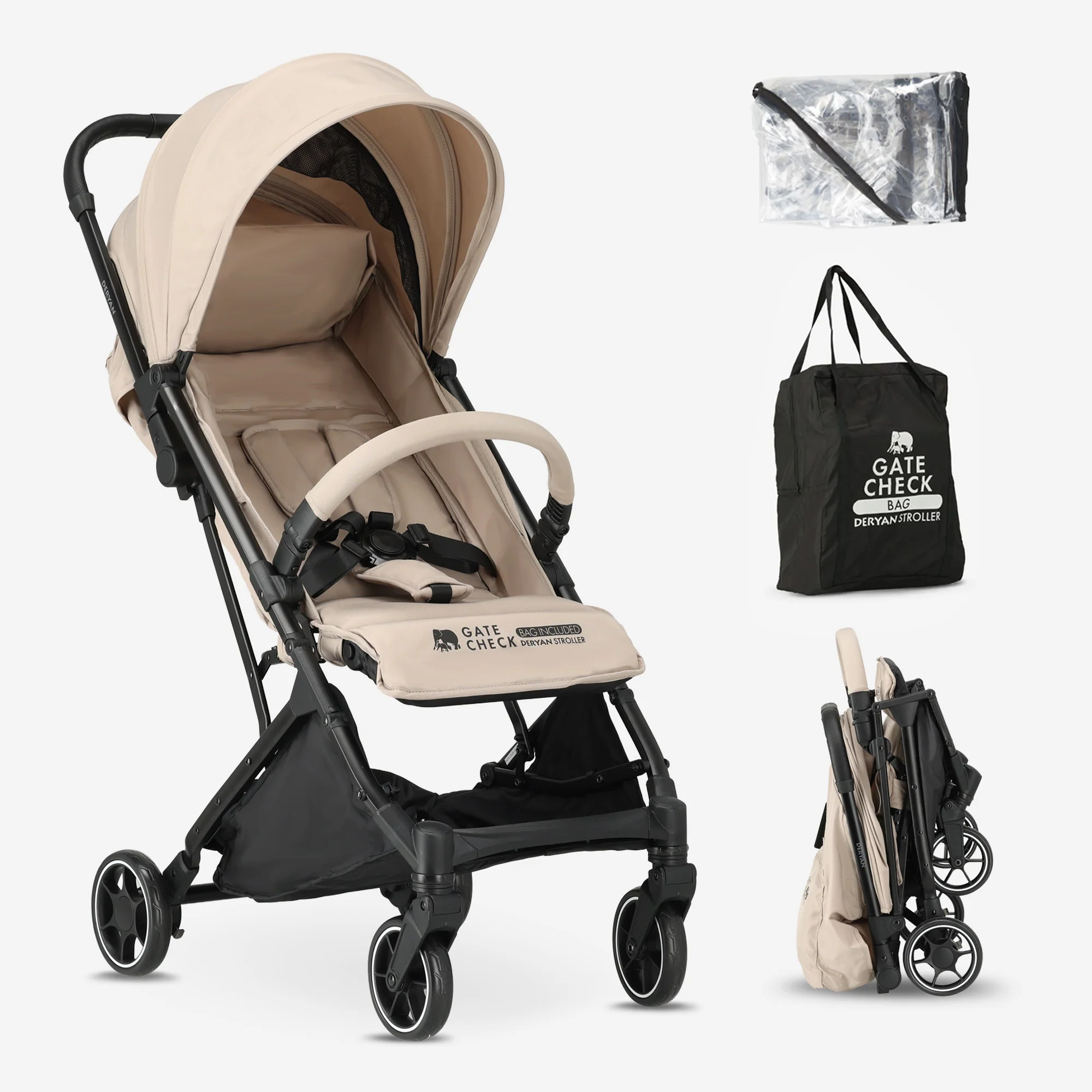 Airplane Buggy - Incluye funda de lluvia y bolsa de transporte - Nougat