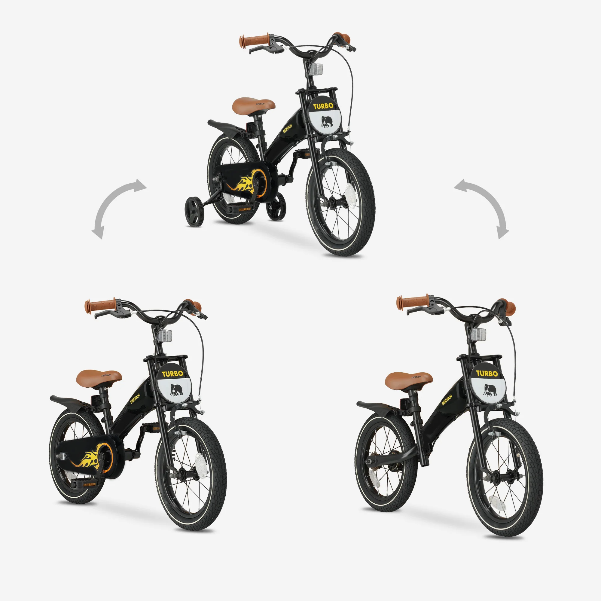 Turbo 3 en 1 Bicicleta para niños 14 pulgadas - Image 5