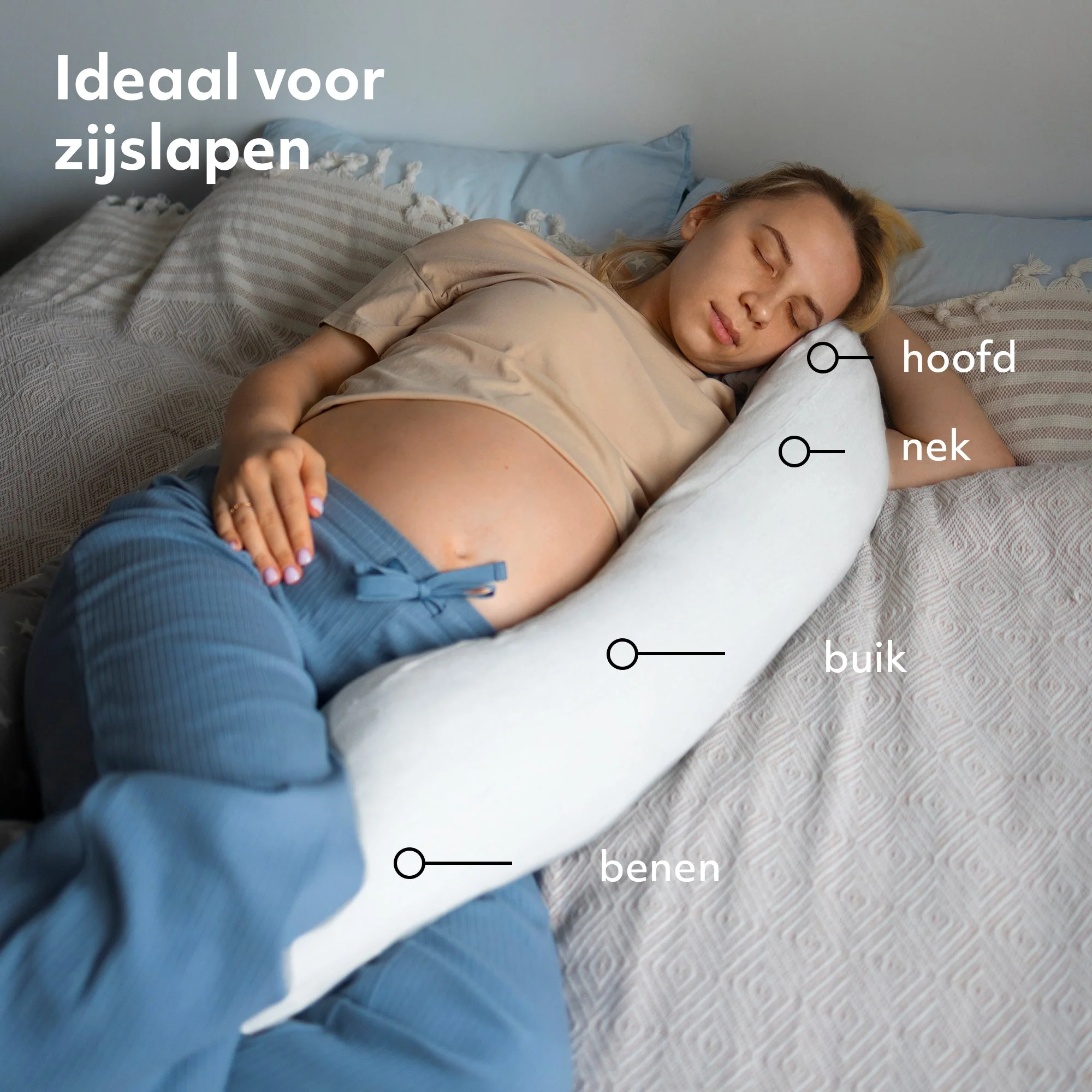 Almohada para embarazadas blanca - Image 4